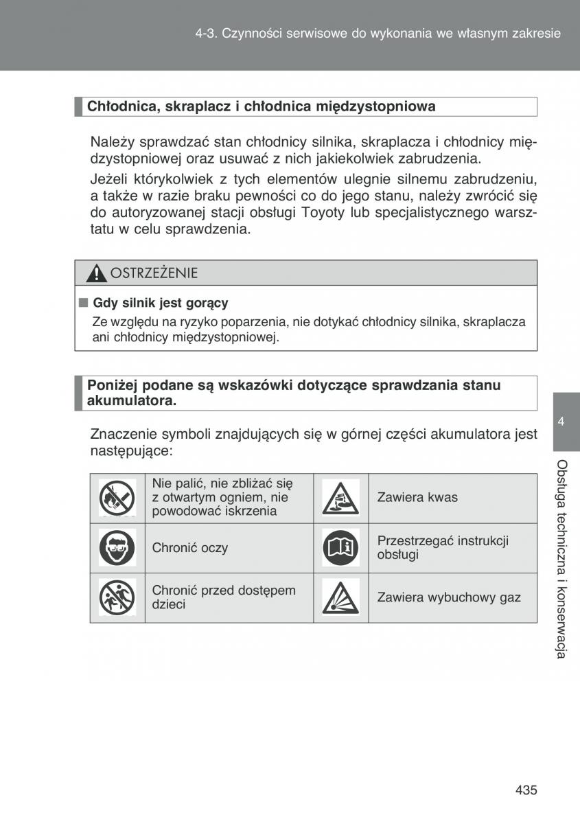 Toyota Auris I 1 instrukcja obslugi / page 437