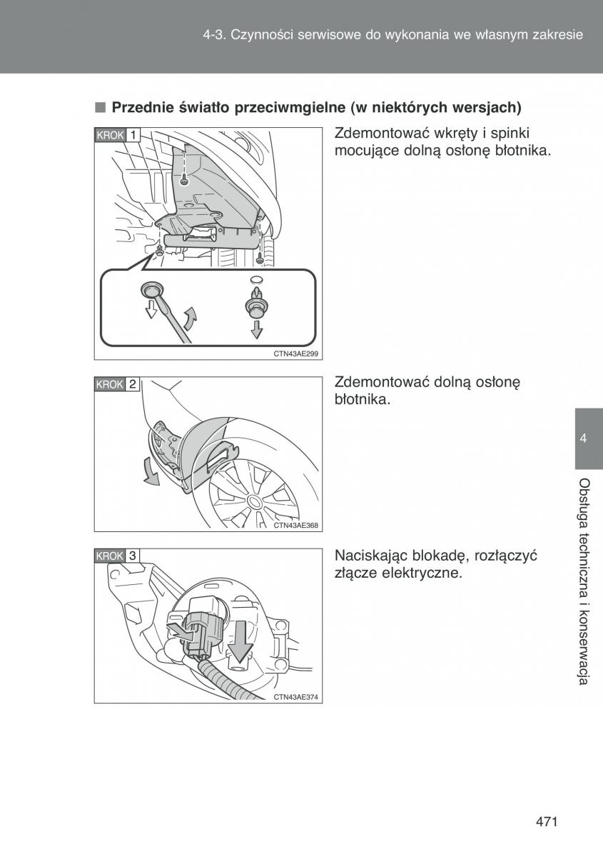 Toyota Auris I 1 instrukcja obslugi / page 473