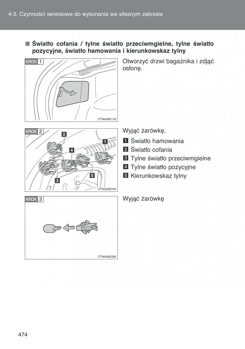 Toyota Auris I 1 instrukcja obslugi / page 476