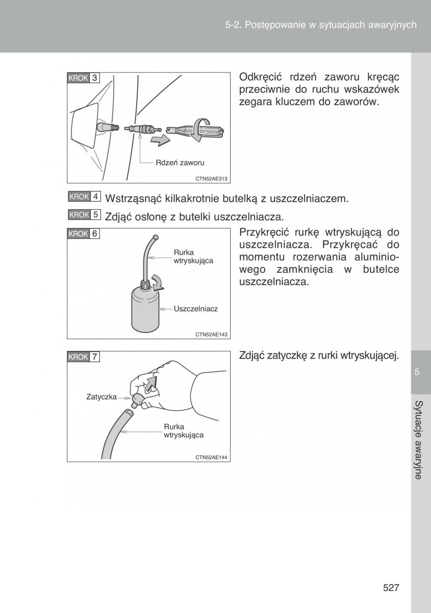 Toyota Auris I 1 instrukcja obslugi / page 529