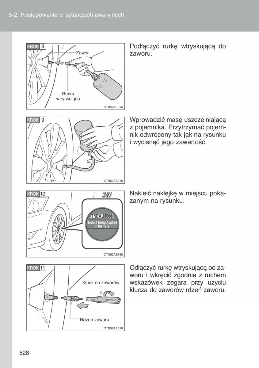 Toyota Auris I 1 instrukcja obslugi / page 530