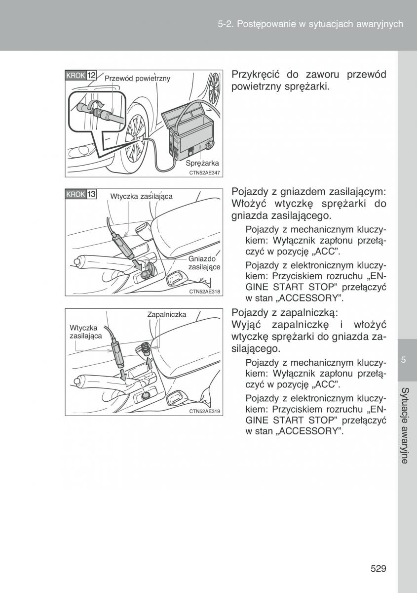 Toyota Auris I 1 instrukcja obslugi / page 531