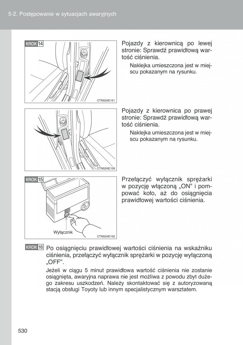 Toyota Auris I 1 instrukcja obslugi / page 532