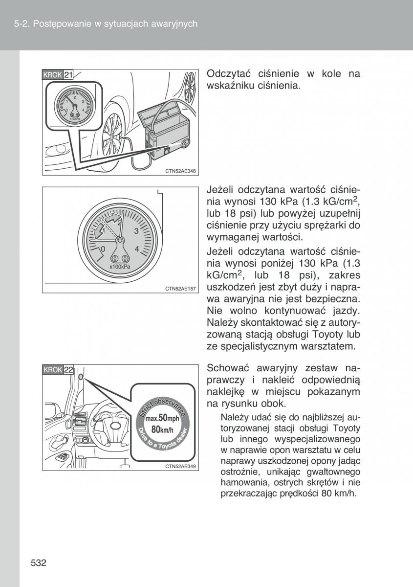 Toyota Auris I 1 instrukcja obslugi / page 534