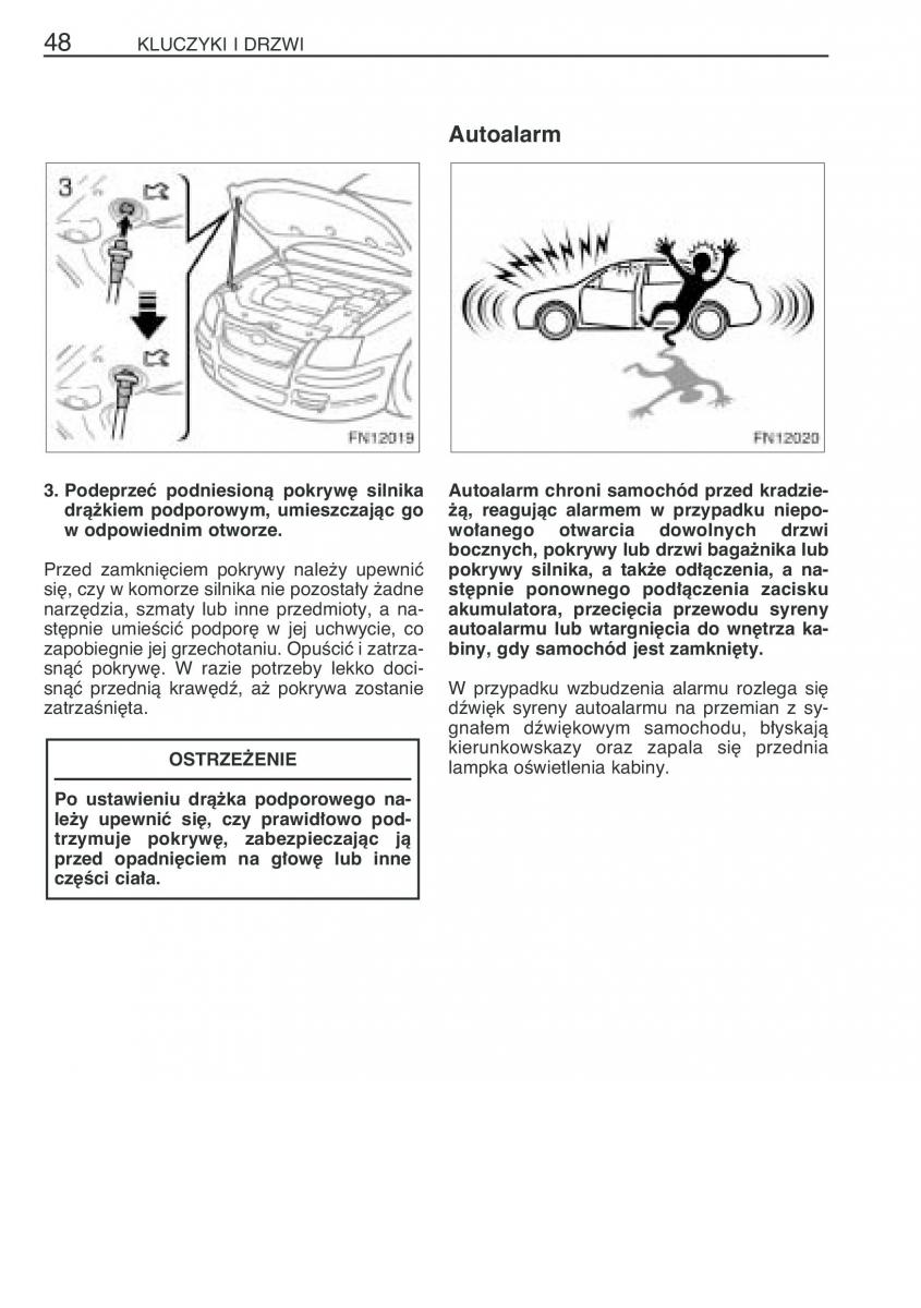 Toyota Avensis II 2 instrukcja obslugi / page 55