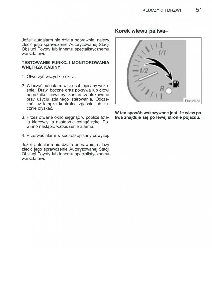 Toyota Avensis II 2 instrukcja obslugi / page 58