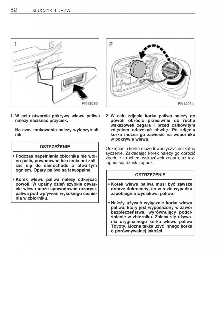 Toyota Avensis II 2 instrukcja obslugi / page 59