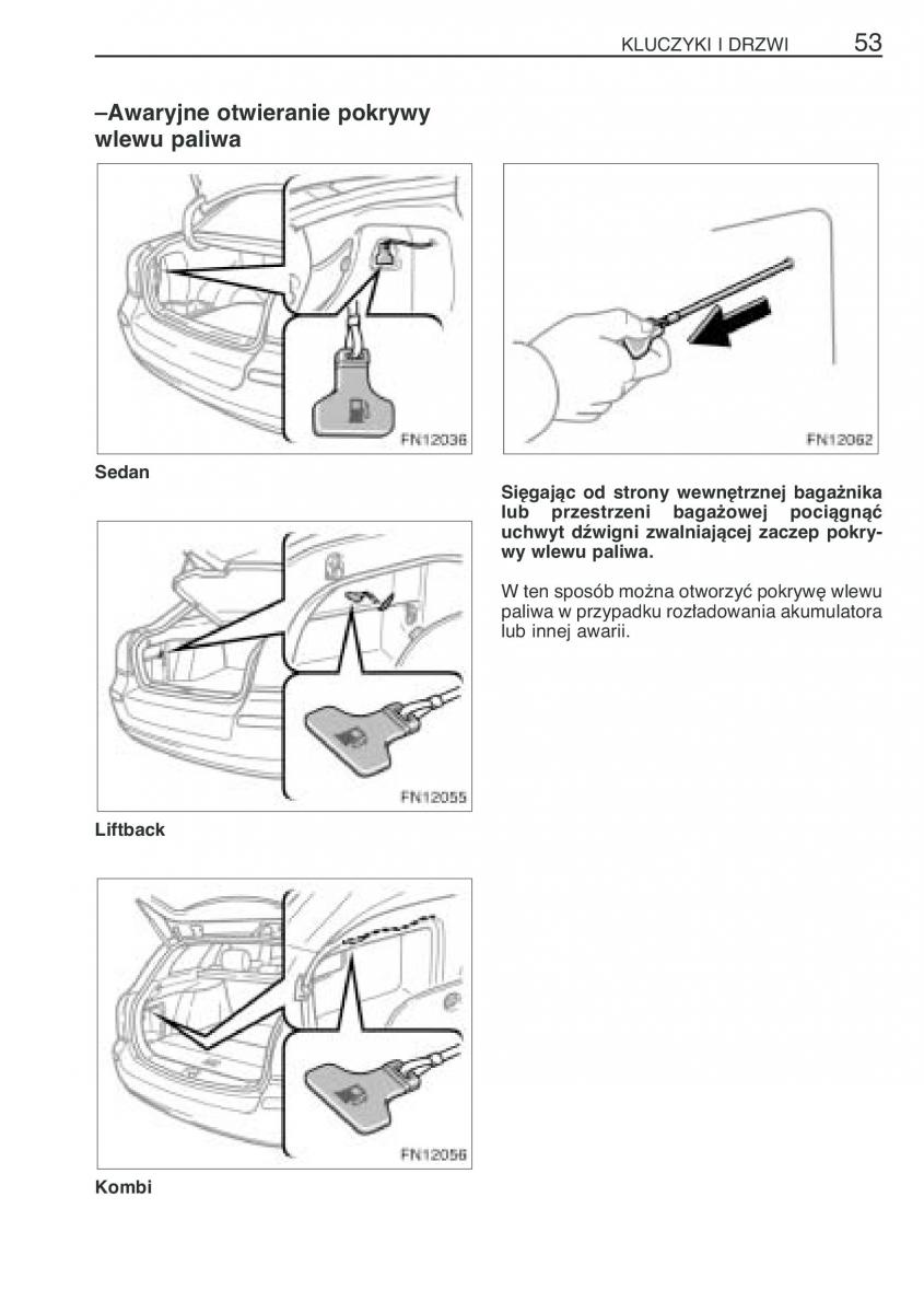 Toyota Avensis II 2 instrukcja obslugi / page 60