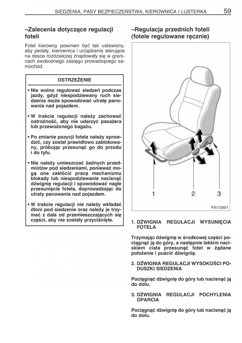 Toyota Avensis II 2 instrukcja obslugi / page 66