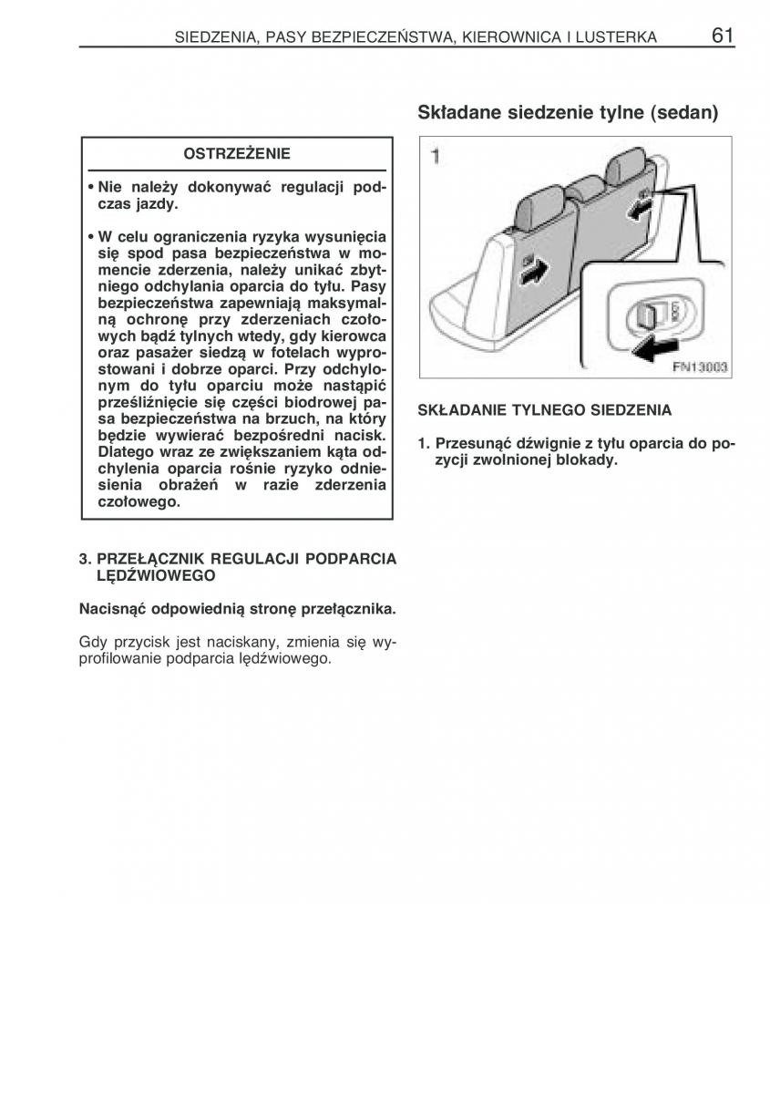 Toyota Avensis II 2 instrukcja obslugi / page 68