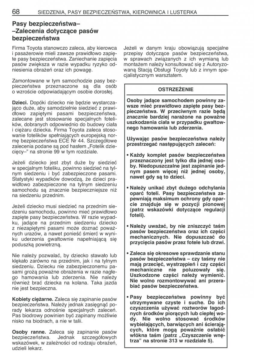 Toyota Avensis II 2 instrukcja obslugi / page 75