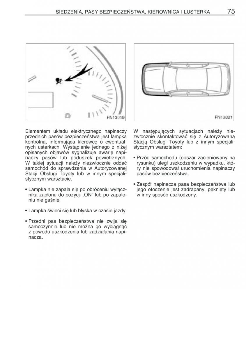 Toyota Avensis II 2 instrukcja obslugi / page 82