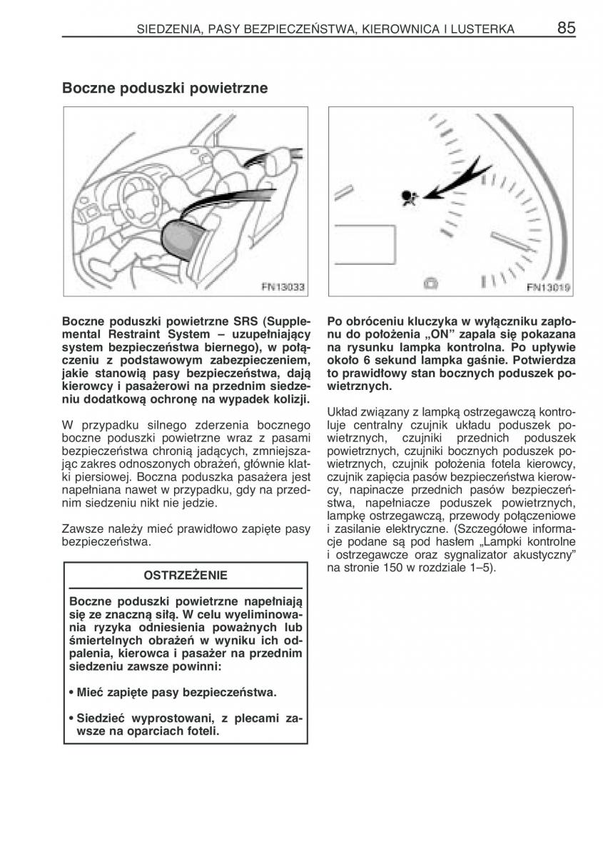 Toyota Avensis II 2 instrukcja obslugi / page 92