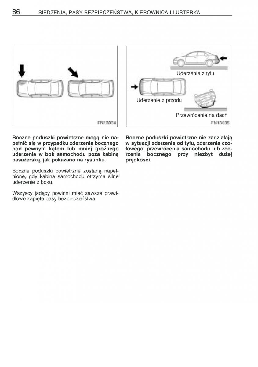 Toyota Avensis II 2 instrukcja obslugi / page 93