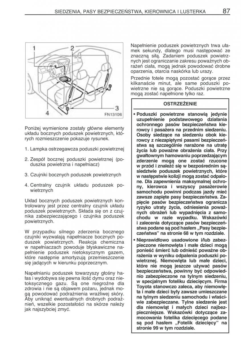 Toyota Avensis II 2 instrukcja obslugi / page 94