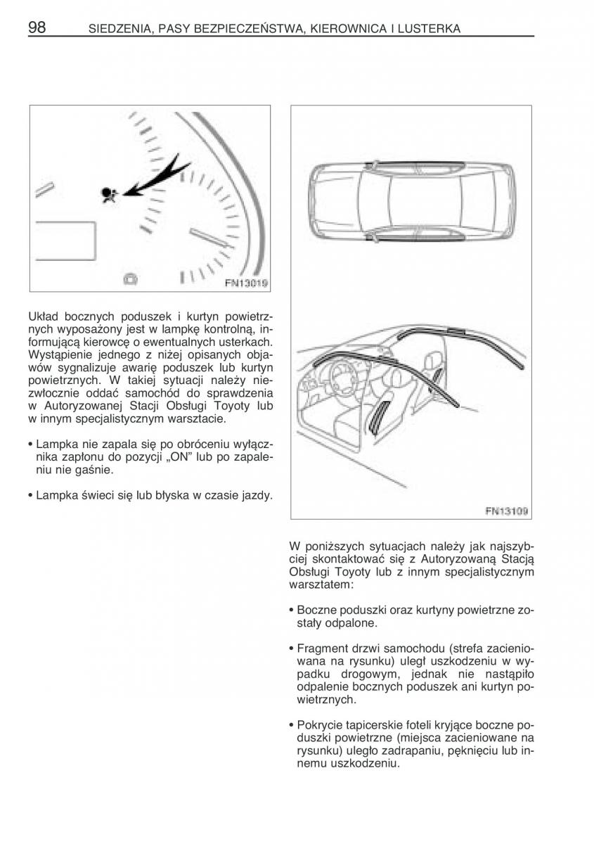 Toyota Avensis II 2 instrukcja obslugi / page 105