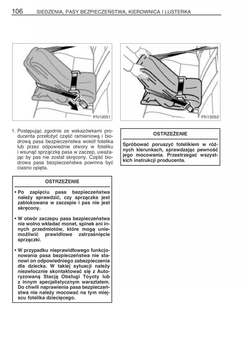 Toyota Avensis II 2 instrukcja obslugi / page 113