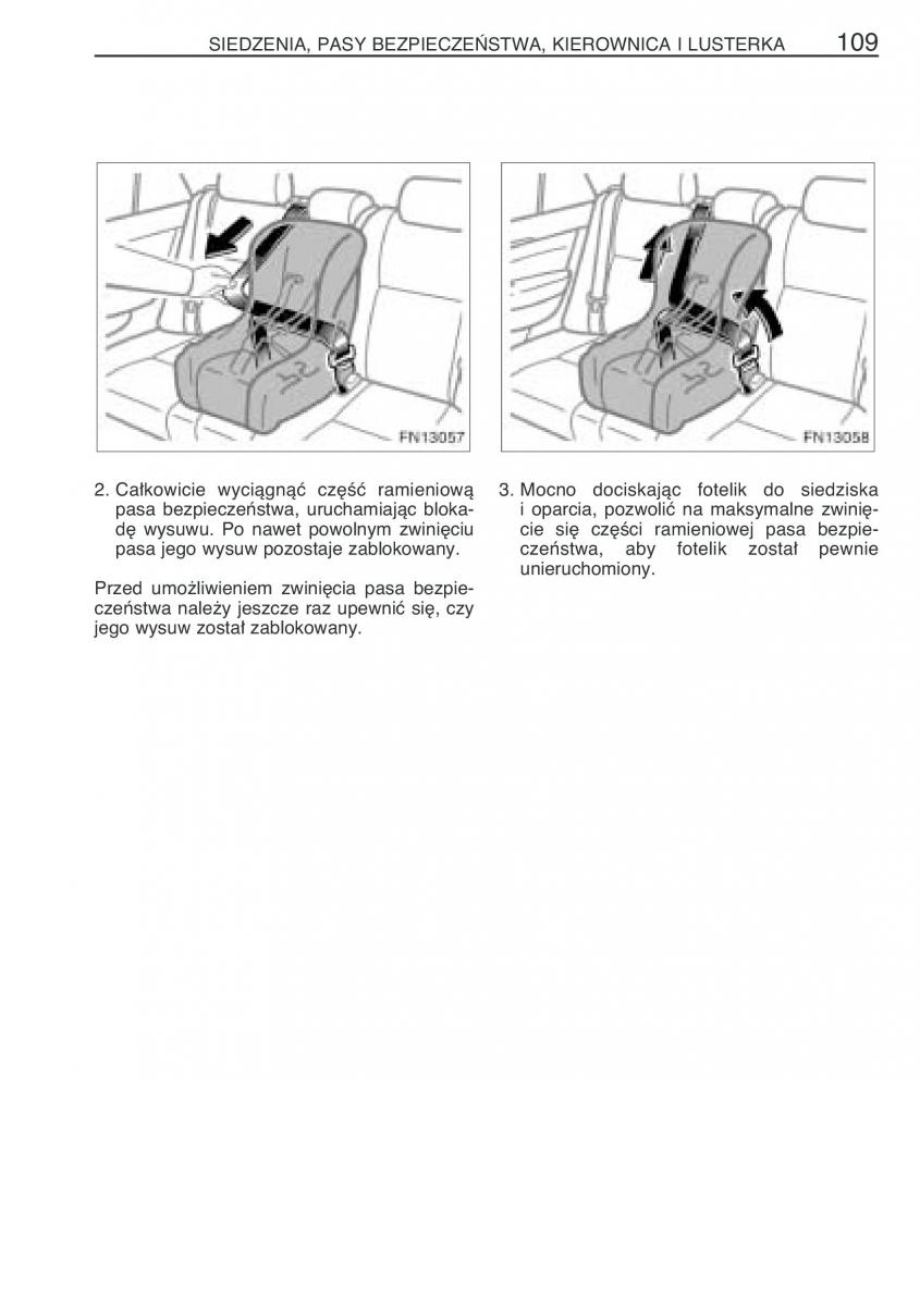 Toyota Avensis II 2 instrukcja obslugi / page 116