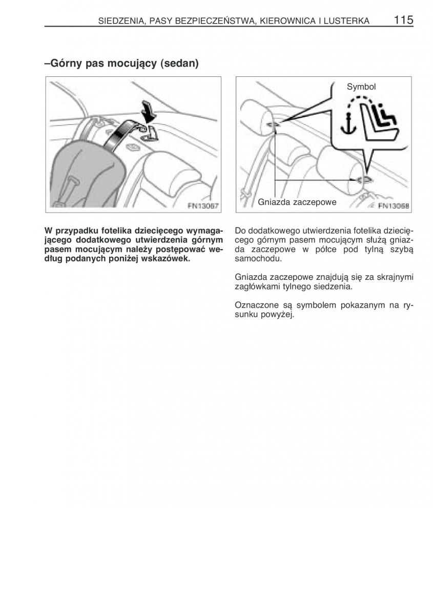 Toyota Avensis II 2 instrukcja obslugi / page 122