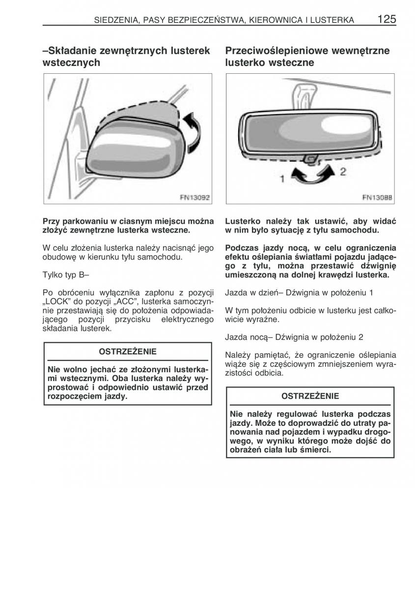 Toyota Avensis II 2 instrukcja obslugi / page 132