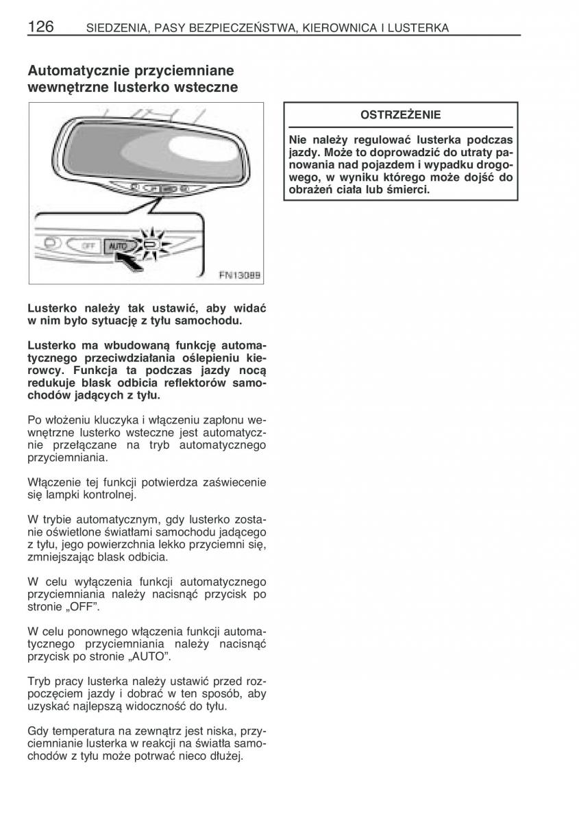 Toyota Avensis II 2 instrukcja obslugi / page 133