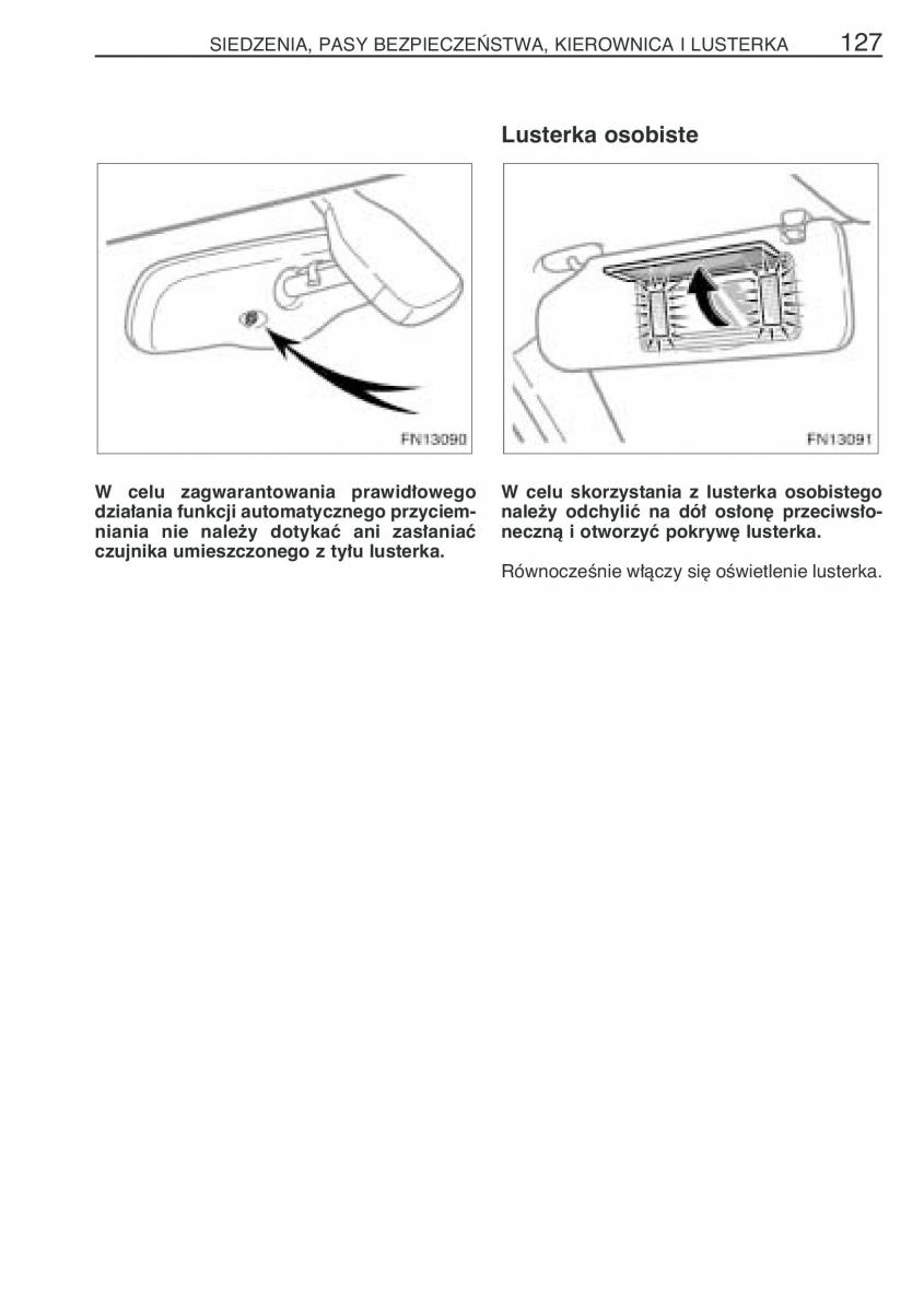 Toyota Avensis II 2 instrukcja obslugi / page 134