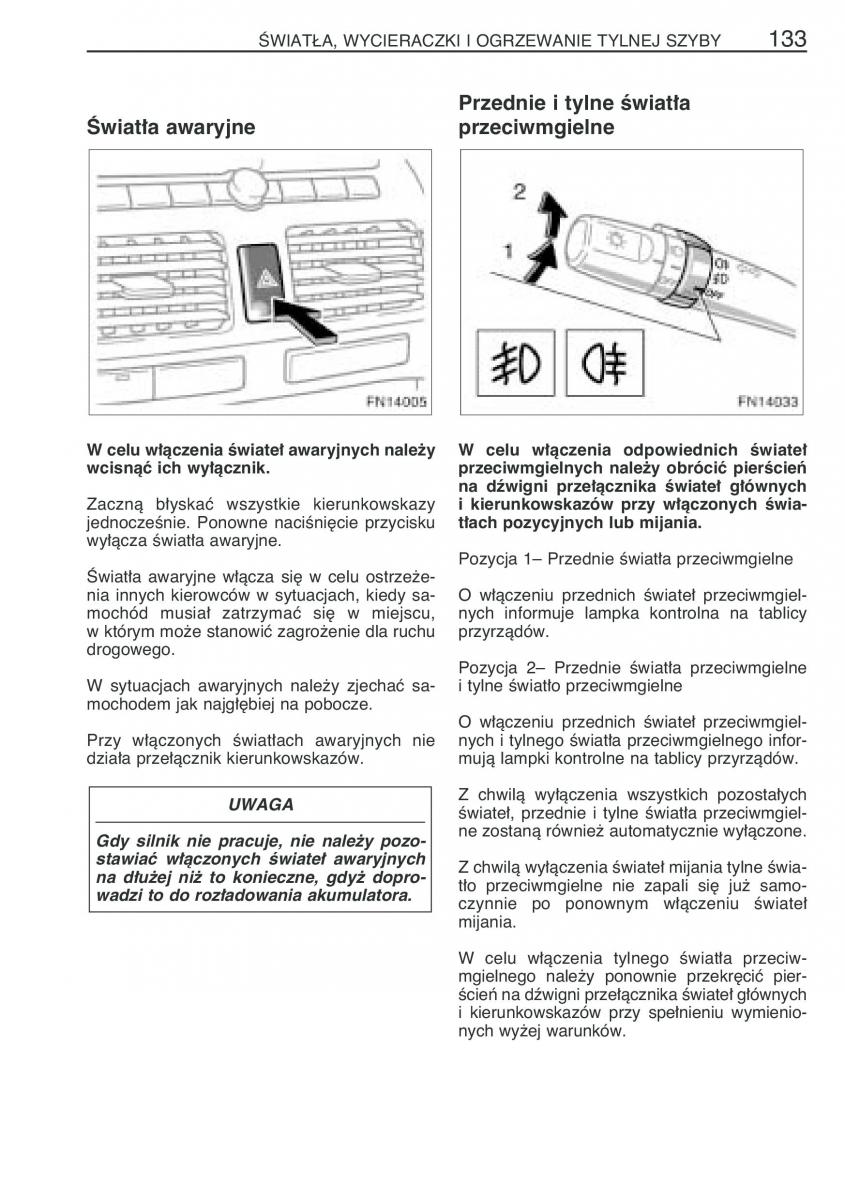 Toyota Avensis II 2 instrukcja obslugi / page 140