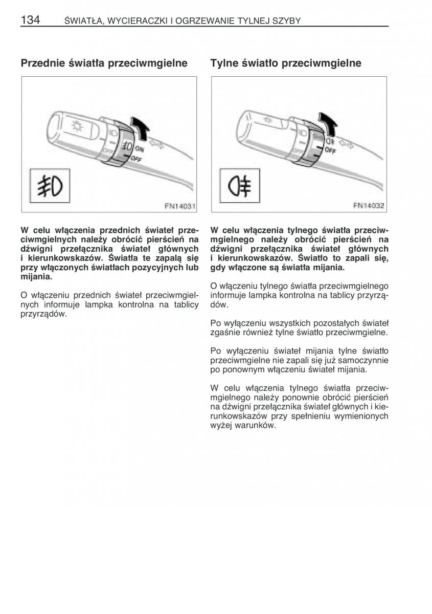 Toyota Avensis II 2 instrukcja obslugi / page 141