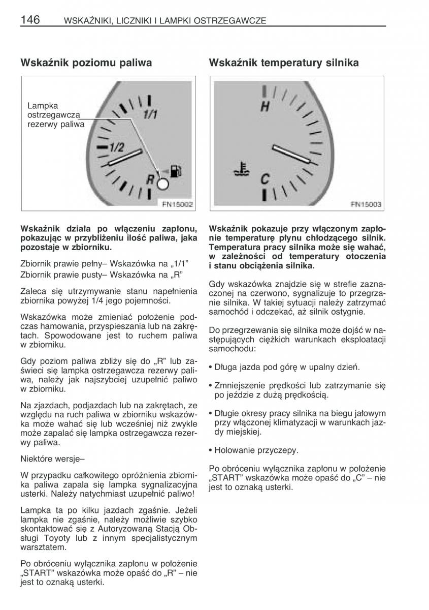 Toyota Avensis II 2 instrukcja obslugi / page 153