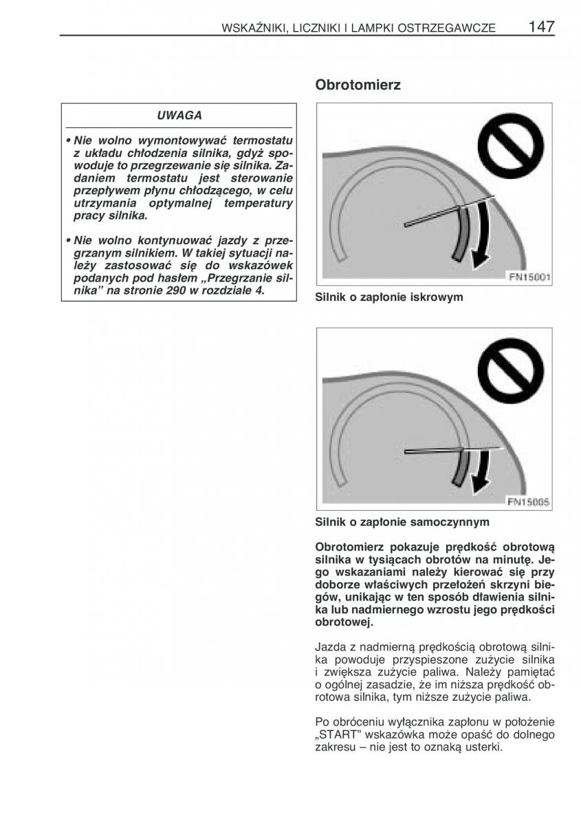 Toyota Avensis II 2 instrukcja obslugi / page 154