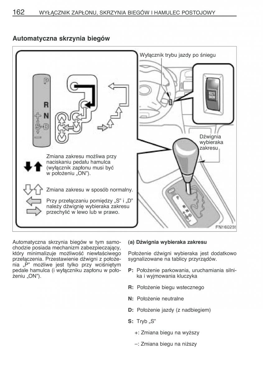 Toyota Avensis II 2 instrukcja obslugi / page 169