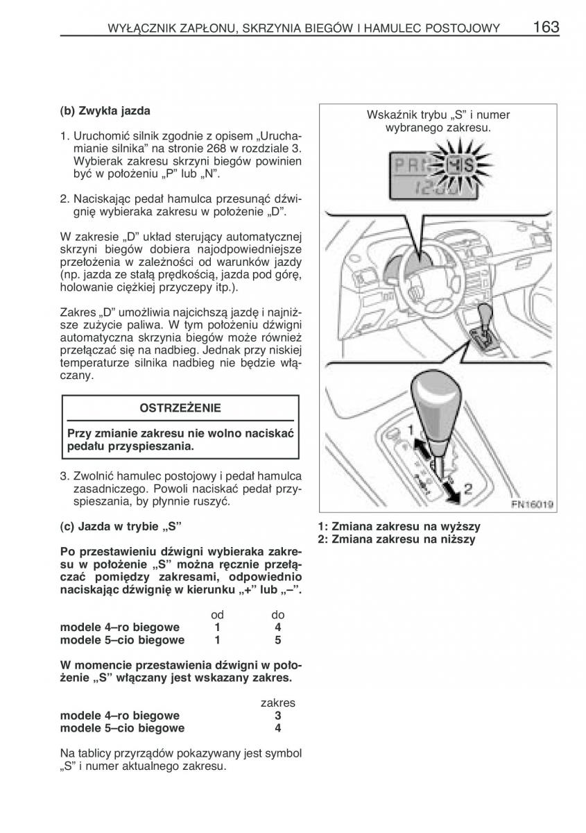 Toyota Avensis II 2 instrukcja obslugi / page 170