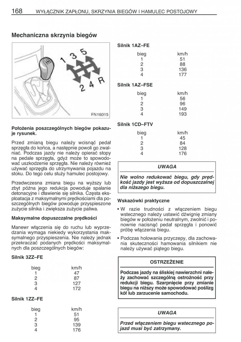 Toyota Avensis II 2 instrukcja obslugi / page 175