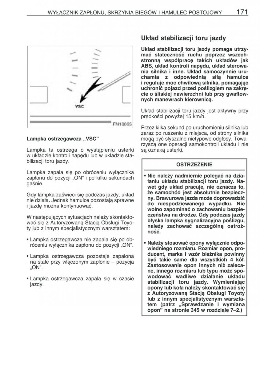 Toyota Avensis II 2 instrukcja obslugi / page 178