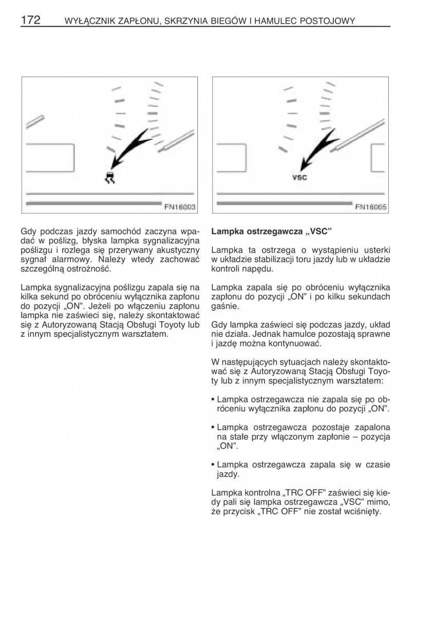 Toyota Avensis II 2 instrukcja obslugi / page 179