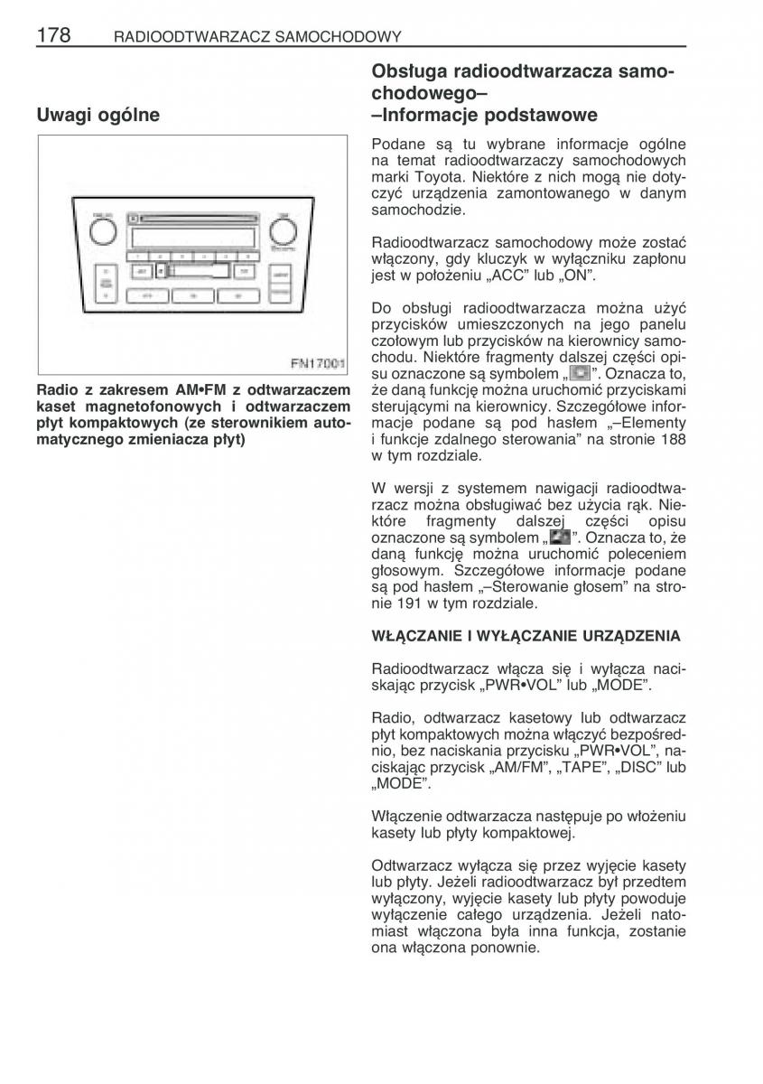 Toyota Avensis II 2 instrukcja obslugi / page 185