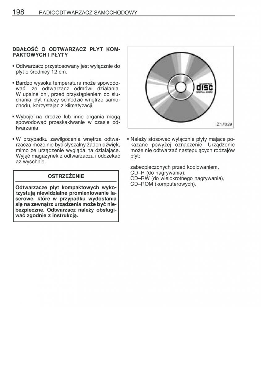 Toyota Avensis II 2 instrukcja obslugi / page 205