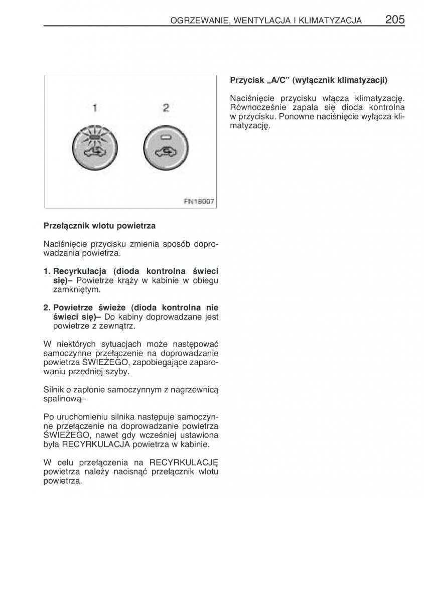 Toyota Avensis II 2 instrukcja obslugi / page 212