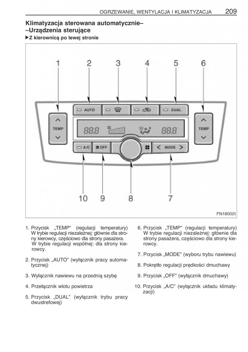 Toyota Avensis II 2 instrukcja obslugi / page 216