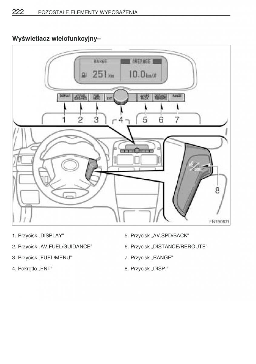 Toyota Avensis II 2 instrukcja obslugi / page 229