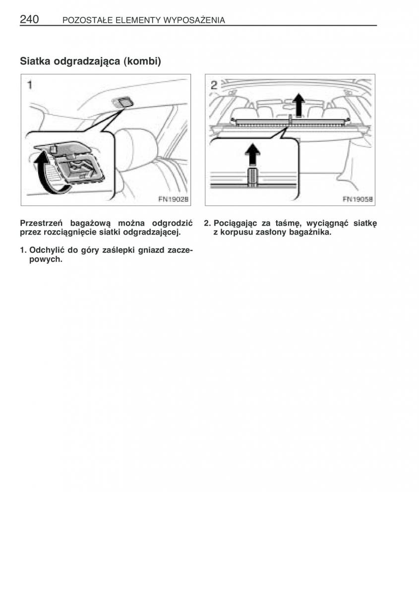 Toyota Avensis II 2 instrukcja obslugi / page 247