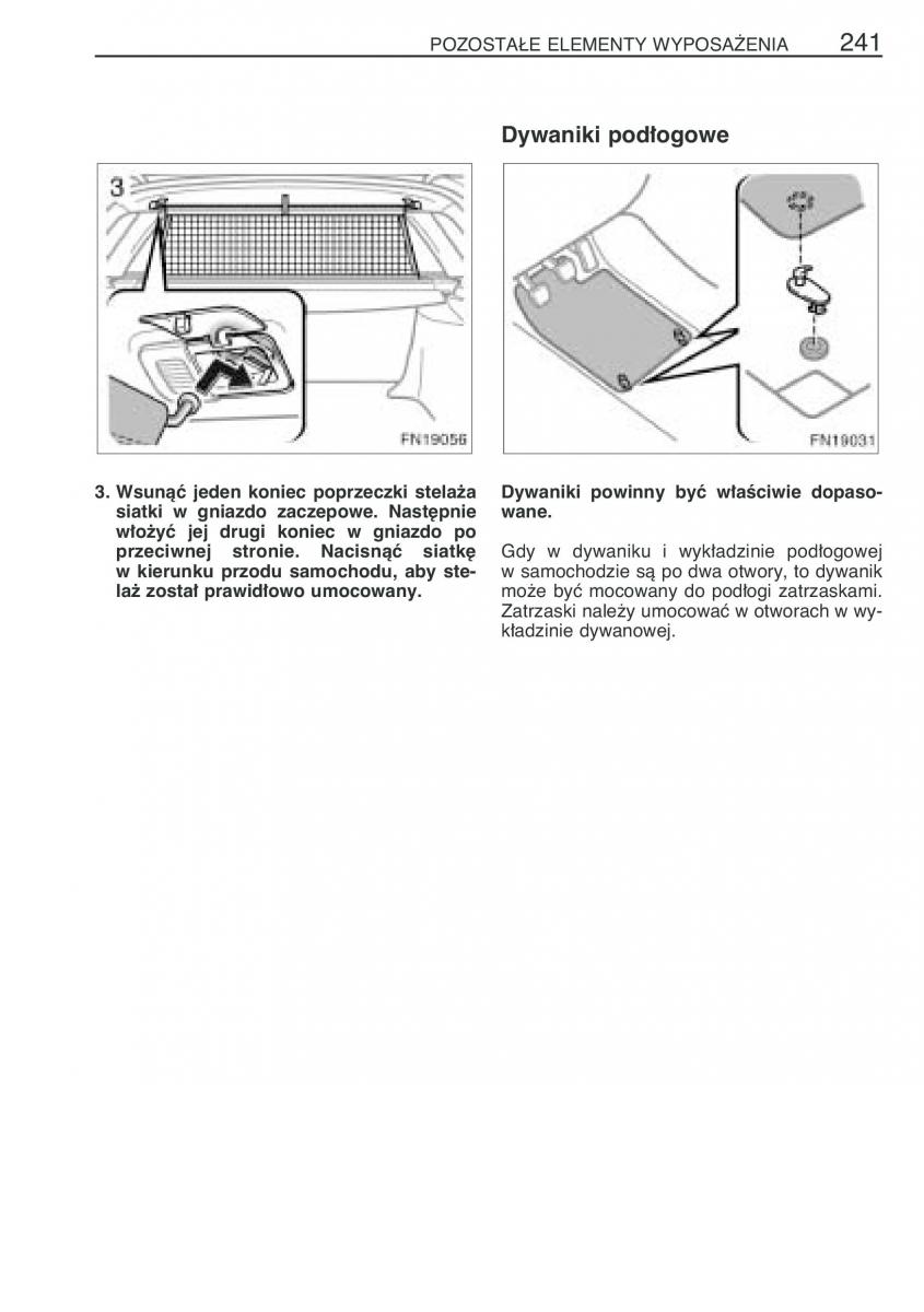 Toyota Avensis II 2 instrukcja obslugi / page 248