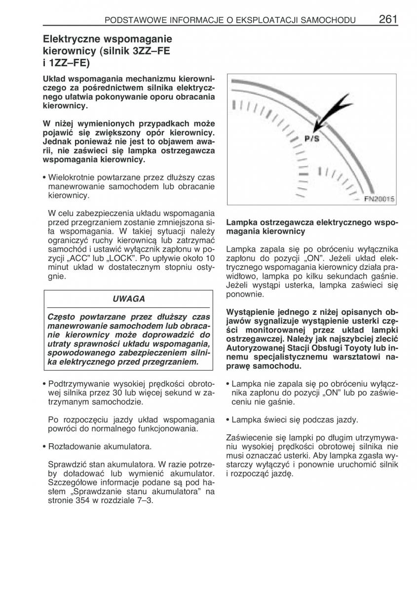 Toyota Avensis II 2 instrukcja obslugi / page 268