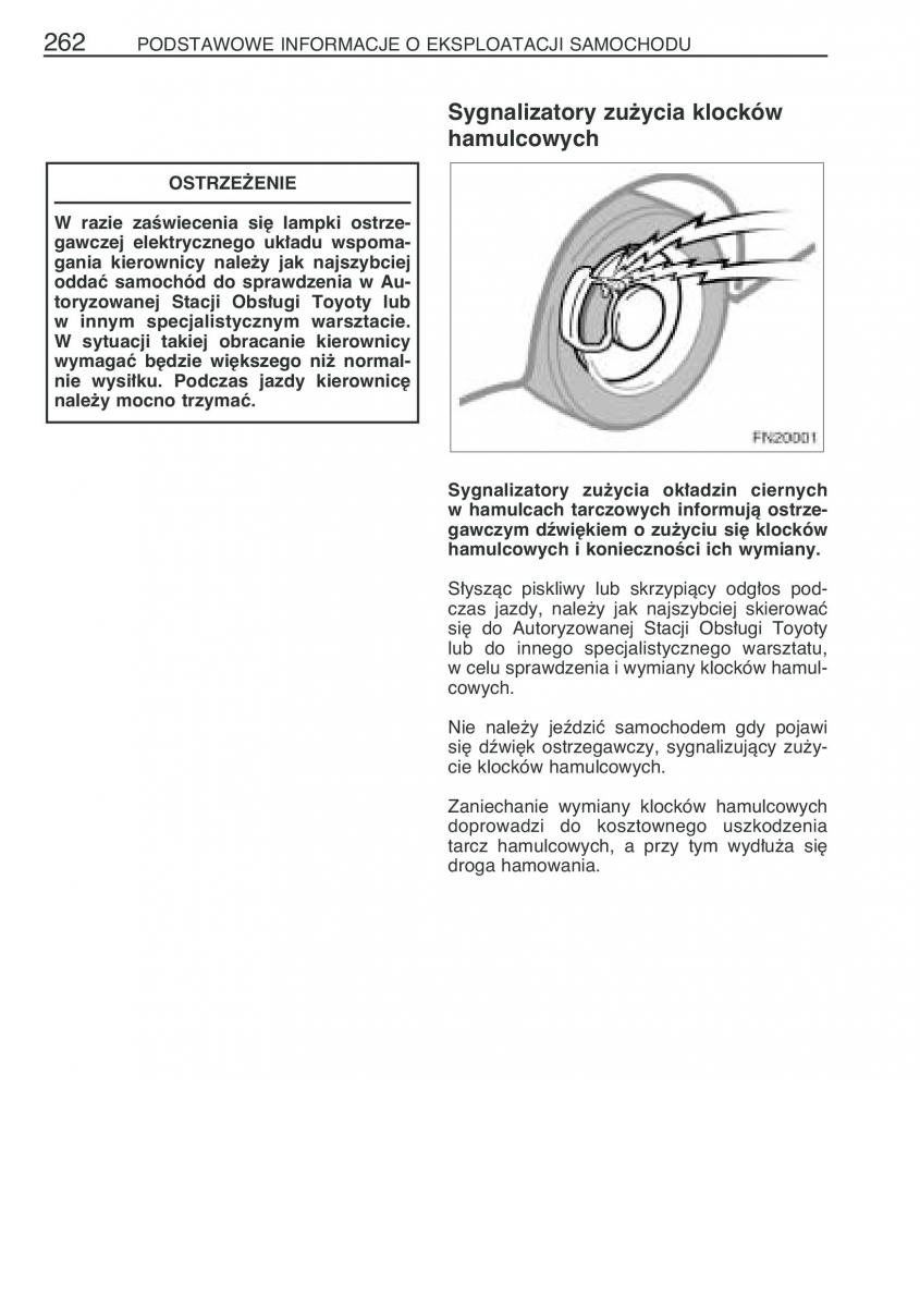 Toyota Avensis II 2 instrukcja obslugi / page 269