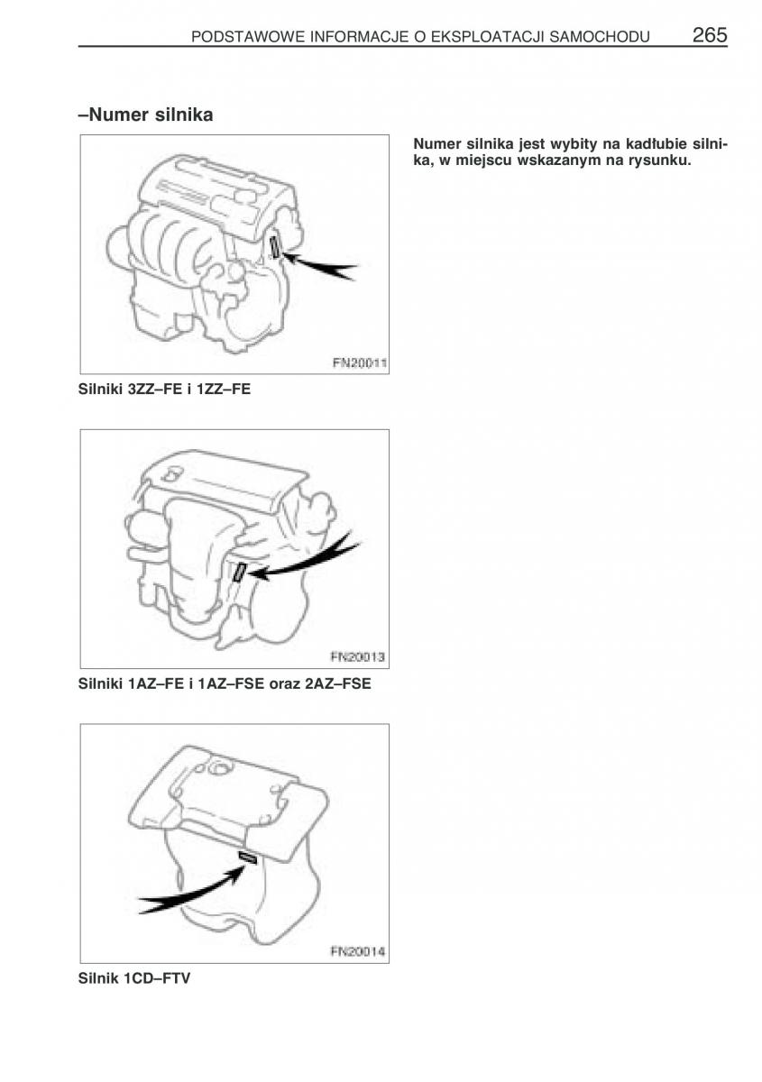 Toyota Avensis II 2 instrukcja obslugi / page 272