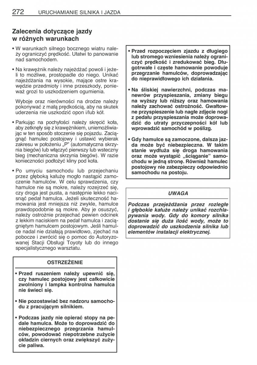 Toyota Avensis II 2 instrukcja obslugi / page 279