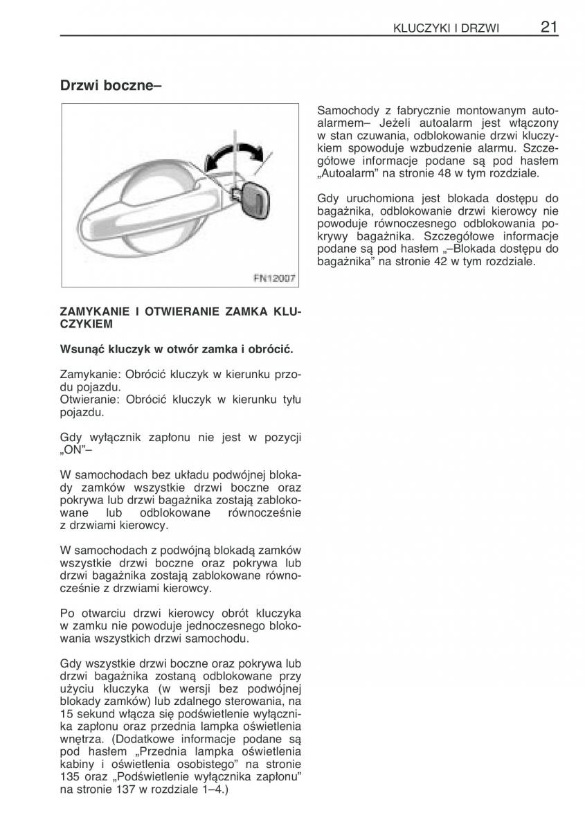 Toyota Avensis II 2 instrukcja obslugi / page 28