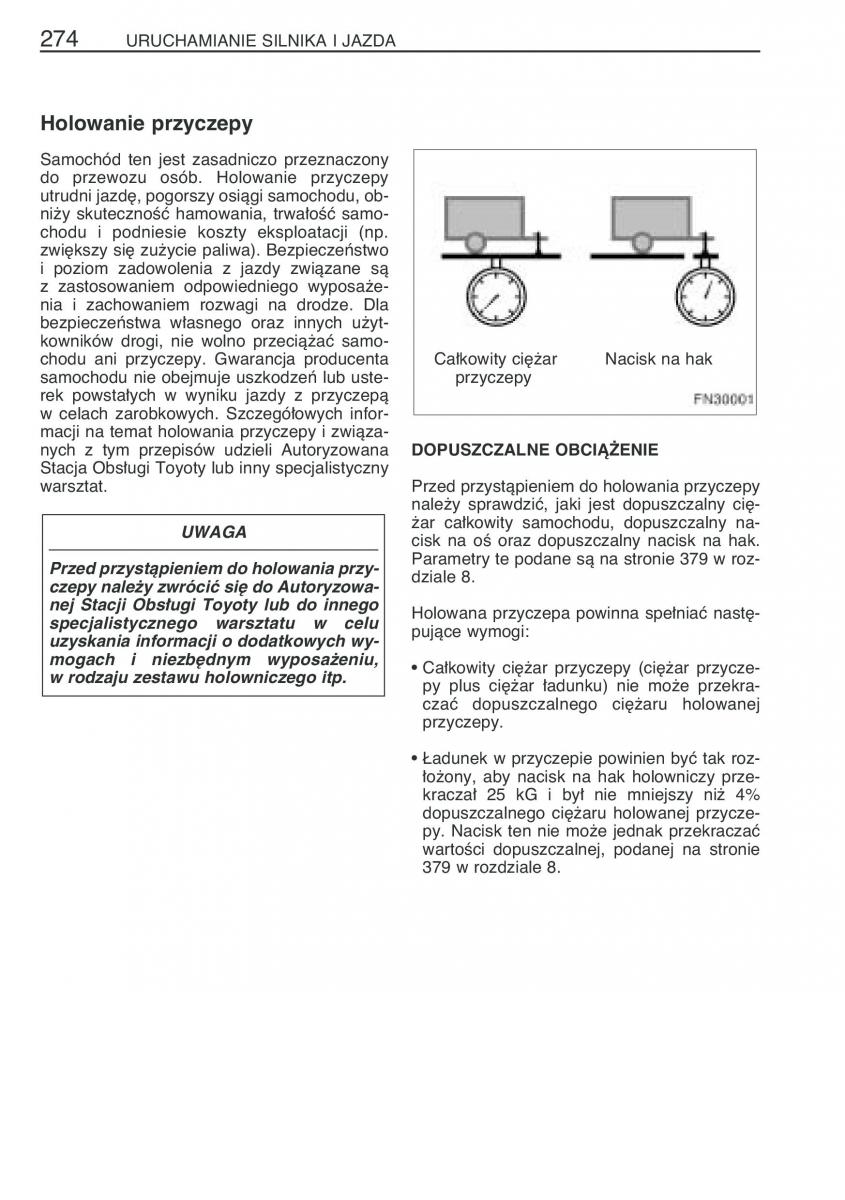 Toyota Avensis II 2 instrukcja obslugi / page 281