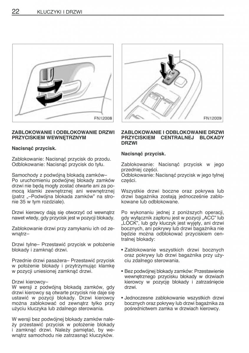 Toyota Avensis II 2 instrukcja obslugi / page 29