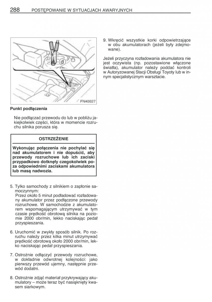 Toyota Avensis II 2 instrukcja obslugi / page 295